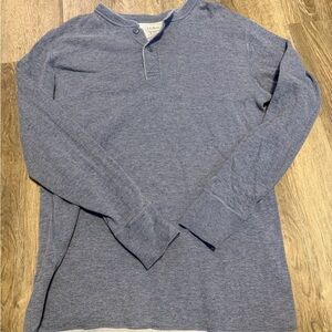L.L. Bean Gray Henley Shirt